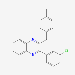 Quinoxaline, 2-(3-chlorophenyl)-3-[(4-methylphenyl)methyl]-