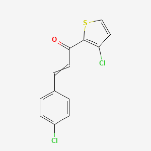 3-(4-Chlorophenyl)-1-(3-chlorothiophen-2-yl)prop-2-en-1-one