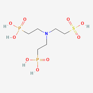 2-[Bis(2-phosphonoethyl)amino]ethane-1-sulfonic acid