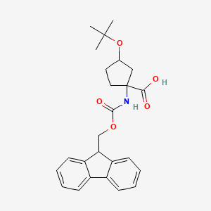 3-(1,1-Dimethylethoxy)-1-[[(9H-fluoren-9-ylmethoxy)carbonyl]amino]-cyclopentanecarboxylic acid