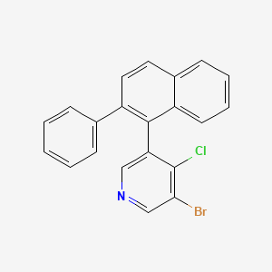 Pyridine, 3-bromo-4-chloro-5-(2-phenyl-1-naphthalenyl)-