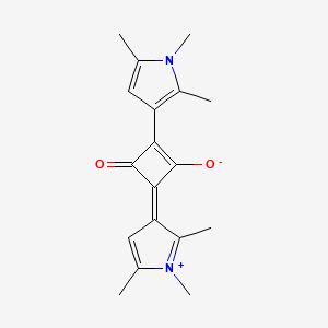 molecular formula C18H20N2O2 B1516712 1-(2.5-Dimethyl-pyrrol-3-yl)-3-(2,5-dimethyl-pyrrolium-3-ylidene)-cyclobuten-2-one-4-olate 