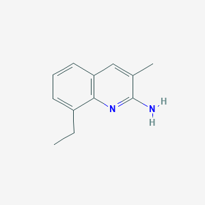 2-Amino-8-ethyl-3-methylquinoline