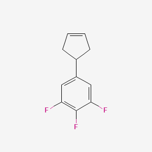 molecular formula C11H9F3 B15167149 5-(Cyclopent-3-en-1-yl)-1,2,3-trifluorobenzene CAS No. 599204-63-4