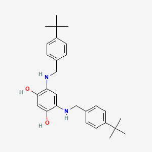 4,6-Bis{[(4-tert-butylphenyl)methyl]amino}benzene-1,3-diol