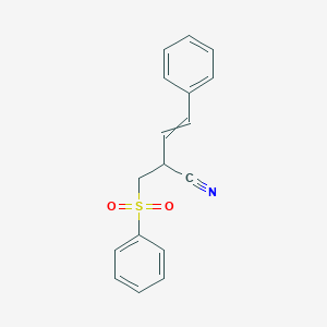 2-[(Benzenesulfonyl)methyl]-4-phenylbut-3-enenitrile