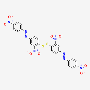 Diazene, 1,1'-[dithiobis(3-nitro-4,1-phenylene)]bis[2-(4-nitrophenyl)-