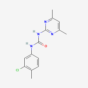 N-(3-Chloro-4-methylphenyl)-N'-(4,6-dimethylpyrimidin-2-yl)urea