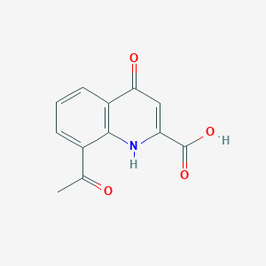 8-Acetyl-4-oxo-1,4-dihydroquinoline-2-carboxylic acid