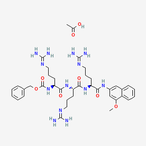molecular formula C39H57N13O8 B1516735 Z-Arg-Arg-Arg-4MbNA Acetate 