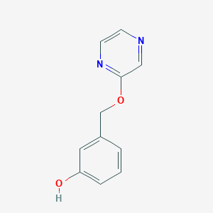 3-{[(Pyrazin-2-yl)oxy]methyl}phenol