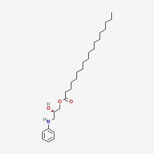 (2S)-3-Anilino-2-hydroxypropyl octadecanoate