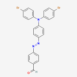 4-[(E)-{4-[Bis(4-bromophenyl)amino]phenyl}diazenyl]benzaldehyde