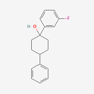 1-(3-Fluorophenyl)-4-phenylcyclohexan-1-OL