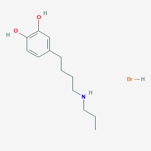 4-[4-(Propylamino)butyl]benzene-1,2-diol;hydrobromide