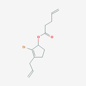 4-Pentenoic acid, 2-bromo-3-(2-propenyl)-2-cyclopenten-1-yl ester