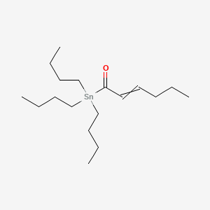 1-(Tributylstannyl)hex-2-EN-1-one