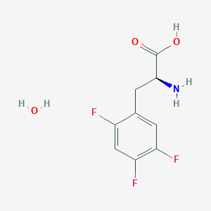 (2S)-2-amino-3-(2,4,5-trifluorophenyl)propanoic acid;hydrate