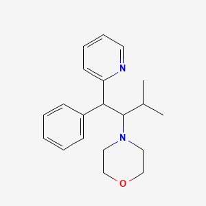 4-[3-Methyl-1-phenyl-1-(pyridin-2-yl)butan-2-yl]morpholine