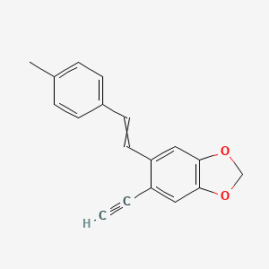 5-Ethynyl-6-[2-(4-methylphenyl)ethenyl]-2H-1,3-benzodioxole