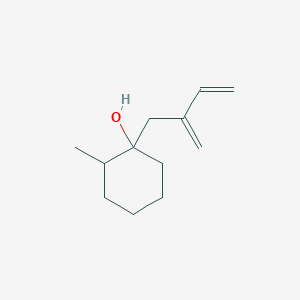 molecular formula C12H20O B15167461 2-Methyl-1-(2-methylidenebut-3-en-1-yl)cyclohexan-1-ol CAS No. 648907-22-6