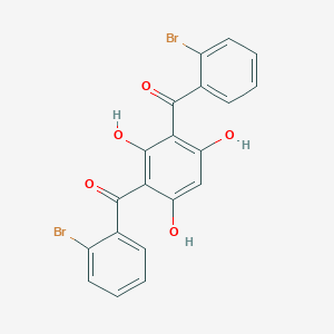 molecular formula C20H12Br2O5 B15167471 (2,4,6-Trihydroxy-1,3-phenylene)bis[(2-bromophenyl)methanone] CAS No. 651322-72-4