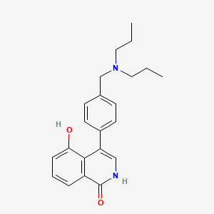 4-{4-[(Dipropylamino)methyl]phenyl}-5-hydroxyisoquinolin-1(2H)-one