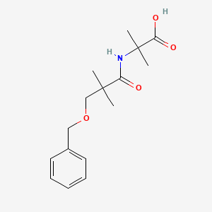 N-[3-(Benzyloxy)-2,2-dimethylpropanoyl]-2-methylalanine