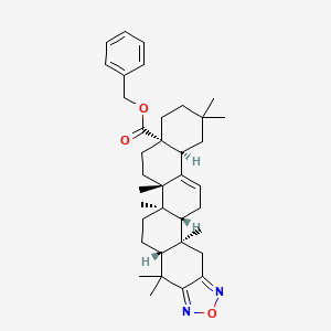 Olean-12-eno[2,3-c][1,2,5]oxadiazol-28-oic acid phenylmethyl ester