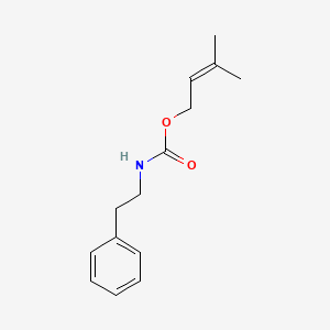 3-Methylbut-2-en-1-yl (2-phenylethyl)carbamate