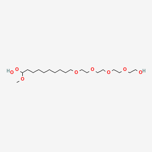 3-Hydroperoxy-2,13,16,19,22-pentaoxatetracosan-24-OL