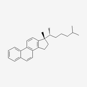 molecular formula C26H32 B1516760 18,19-Dinorcholesta-1,3,5,7,9,11,13-heptaene,17-methyl-, (17a)-(9CI) 