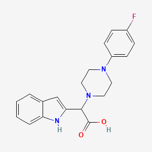 [4-(4-Fluoro-phenyl)-piperazin-1-YL]-(1H-indol-2-YL)-acetic acid