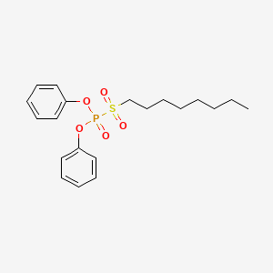 molecular formula C20H27O5PS B15167612 [Octylsulfonyl(phenoxy)phosphoryl]oxybenzene CAS No. 496840-82-5