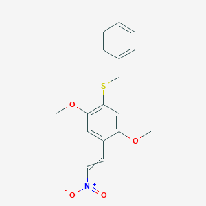 1-(Benzylsulfanyl)-2,5-dimethoxy-4-(2-nitroethenyl)benzene