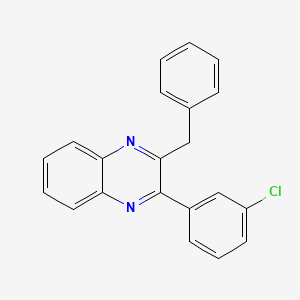 Quinoxaline, 2-(3-chlorophenyl)-3-(phenylmethyl)-