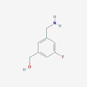 [3-(Aminomethyl)-5-fluorophenyl]methanol