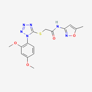 Acetamide,2-[[1-(2,4-dimethoxyphenyl)-1H-tetrazol-5-YL]thio]-N-(5-methyl-3-isoxazolyl)-