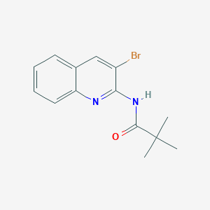 Propanamide, N-(3-bromo-2-quinolinyl)-2,2-dimethyl-