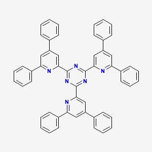 molecular formula C54H36N6 B15167790 2,4,6-Tris(4,6-diphenylpyridin-2-yl)-1,3,5-triazine CAS No. 645399-25-3