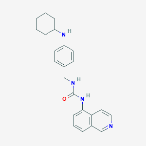 N-{[4-(Cyclohexylamino)phenyl]methyl}-N'-isoquinolin-5-ylurea