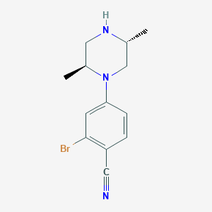 2-Bromo-4-[(2s,5r)-2,5-dimethylpiperazin-1-yl]benzonitrile