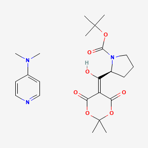 molecular formula C23H33N3O7 B1516787 N-Boc-proline-meldrum'S acid adduct, dmap salt 