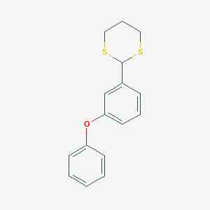 2-(3-Phenoxyphenyl)-1,3-dithiane