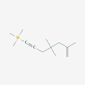 molecular formula C13H24Si B15168011 Trimethyl(4,4,6-trimethylhept-6-en-1-yn-1-yl)silane CAS No. 651300-33-3