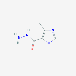 molecular formula C6H10N4O B1516816 1,4-Dimethyl-1h-imidazole-5-carbohydrazide 