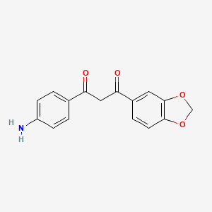 1-(4-Aminophenyl)-3-(2H-1,3-benzodioxol-5-yl)propane-1,3-dione