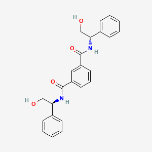 molecular formula C24H24N2O4 B15168225 N~1~,N~3~-Bis[(1S)-2-hydroxy-1-phenylethyl]benzene-1,3-dicarboxamide CAS No. 873654-25-2