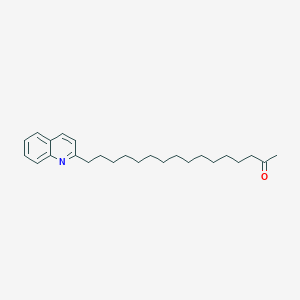 molecular formula C25H37NO B1516834 16-Quinolin-2-ylhexadecan-2-one 