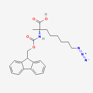 molecular formula C24H28N4O4 B1516837 (S)-N-Fmoc-2-(6'-azido)alanine 